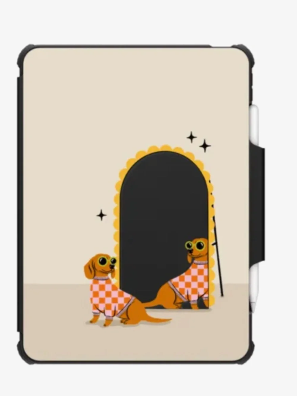 Checkered Dachshund Mirror - iPad Pro 12.9 inch (5th/6thgen)